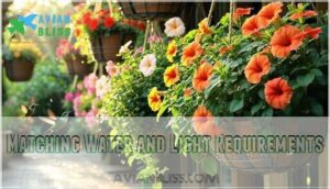 matching water and light requirements