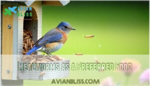mealworms as a preferred food