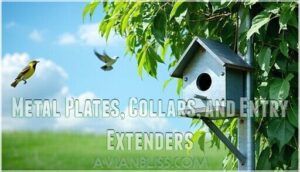 metal plates, collars, and entry extenders