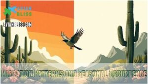 migration patterns and seasonal occurrence