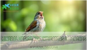 mineral deficiency indicators in finches