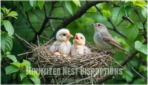 minimized nest disruptions