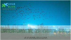 mistimed migration and breeding rituals