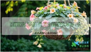 mixing foliage for visual appeal