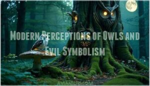 modern perceptions of owls and evil symbolism