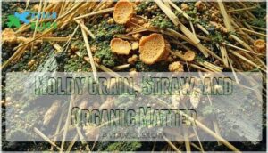 moldy grain, straw, and organic matter