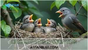 mortality rates in young birds