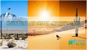 mountain and desert environments