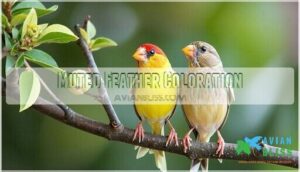 muted feather coloration