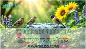 natural and supportive treatments for birds