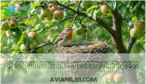 nest building and incubation process