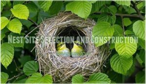nest site selection and construction