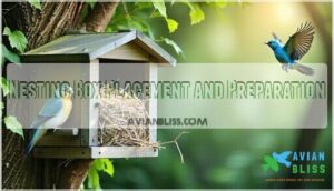 nesting box placement and preparation nesting box placement and preparation