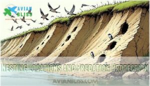nesting locations and predation protection