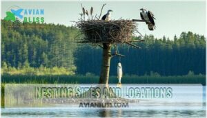 nesting sites and locations
