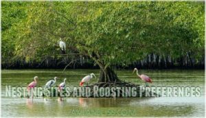 nesting sites and roosting preferences