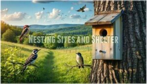 nesting sites and shelter