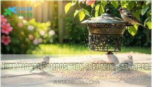 nutritional composition (protein, fat, fiber)