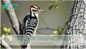 nuttall's woodpecker size