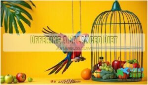 offering a balanced diet