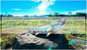 offering carrion and scavenging sites