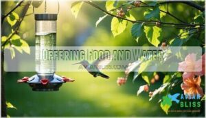 offering food and water