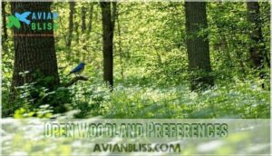 open woodland preferences