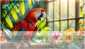parrot panting: exercise and overheating