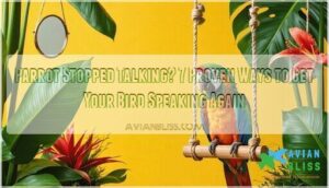 parrot stopped talking