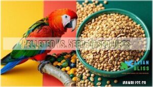 pelleted vs. seed-based diets pelleted vs. seed-based diets
