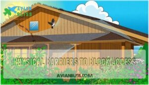 physical barriers to block access physical barriers to block access