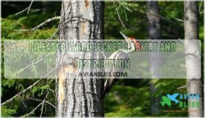 pileated woodpecker habitat and distribution
