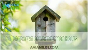 placement of ventilation holes