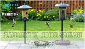 placement to reduce spoilage and mess