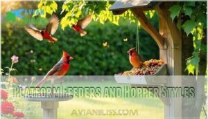platform feeders and hopper styles
