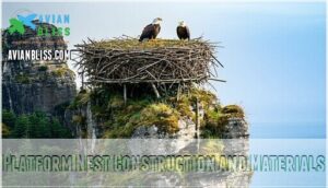 platform nest construction and materials