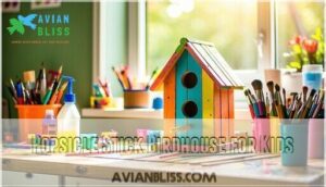 popsicle stick birdhouse for kids popsicle stick birdhouse for kids