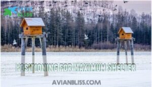 positioning for maximum shelter
