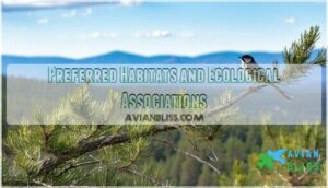 preferred habitats and ecological associations