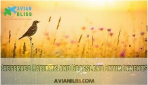 preferred habitats and grassland environments