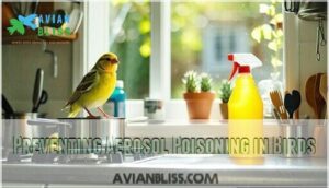 preventing aerosol poisoning in birds