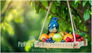 preventing bird diarrhea