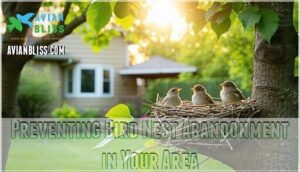preventing bird nest abandonment in your area