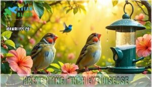 preventing finch eye disease