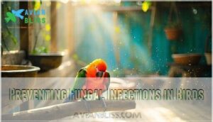 preventing fungal infections in birds