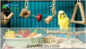 preventing future beak problems in budgies