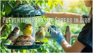 preventing parasite spread in bird populations