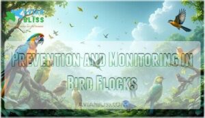 prevention and monitoring in bird flocks
