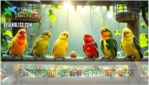 prevention of bird sprained legs