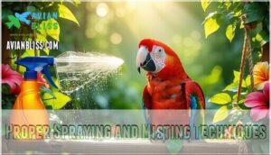 proper spraying and misting techniques